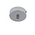 Plafondkapje, 8 cm, glimmend zilver, voor op lampsnoer