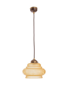 Bruin Glazen Hanglampje, Jaren 40