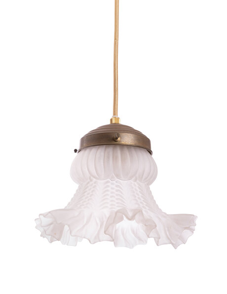 Pendant lamp, small skirt,1940s