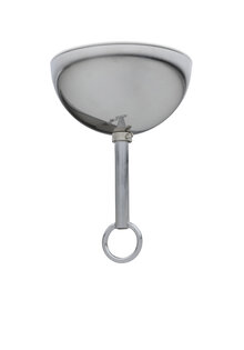 Ceiling Cap, Half ball shape, Shiny Chrome, for Chain