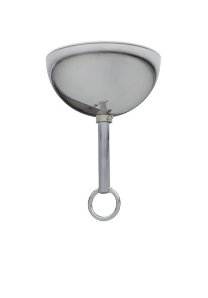 Ceiling Cap, Half ball shape, Shiny Chrome, for Chain