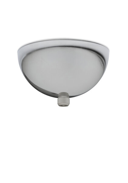 Plafondplaat Glimmend Chroom, Halve Bol, voor Snoer