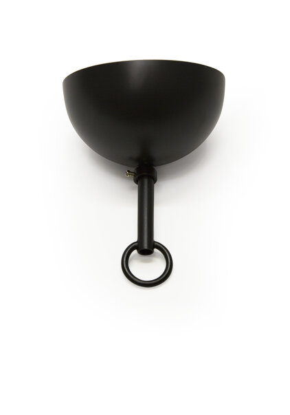 Ceiling Cap, Black,  Shape: Hemisphere (Half Ball)