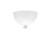 Ceiling plate, white, complete set, hemisphere (half ball shape)