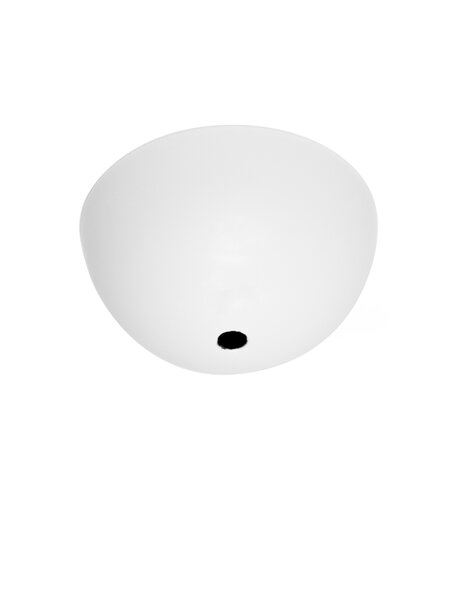 Ceiling plate, white, half ball shape (hemisphere), diameter: 10 cm / 3.9 in