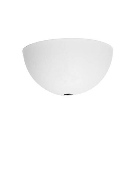 Ceiling plate, white, half ball shape (hemisphere), diameter: 10 cm / 3.9 in