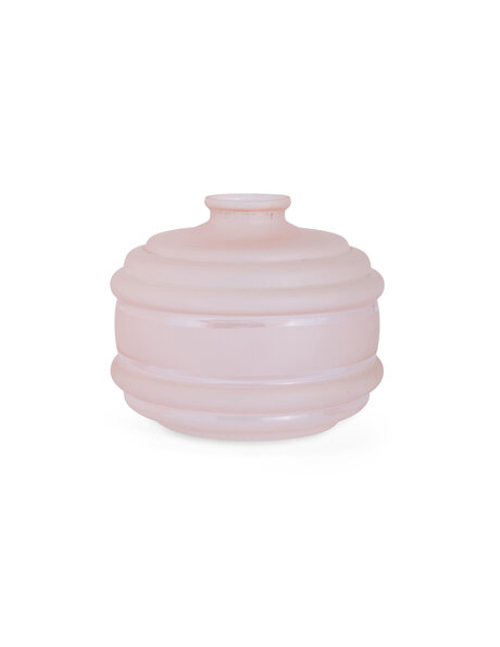 Glass lampshade, matt pink