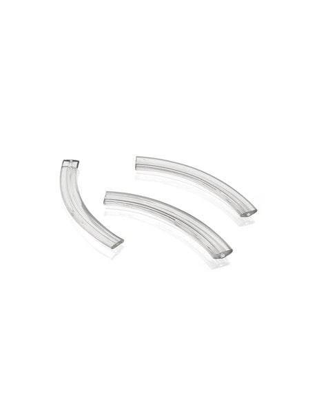 Bend piece of glass for chandelier arm