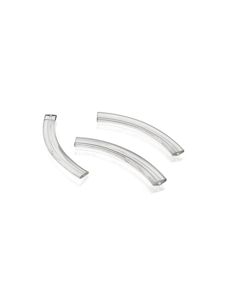 Gebogen stuk glas voor kroonluchter arm