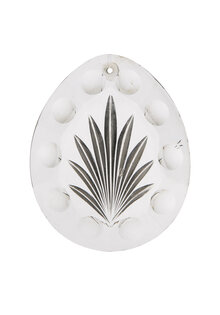 Glass Bead Chandelier, Drop with Fern