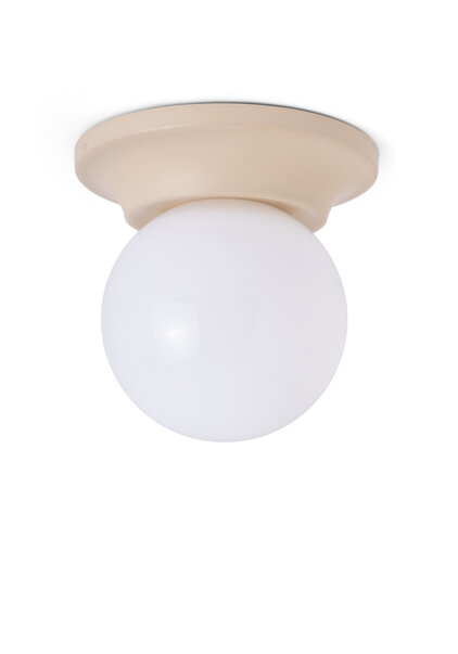 White Ceiling Lamp, Lightweight, 60s