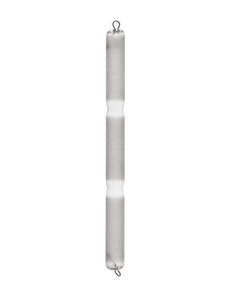 Frosted glass tube, 3 compartments
