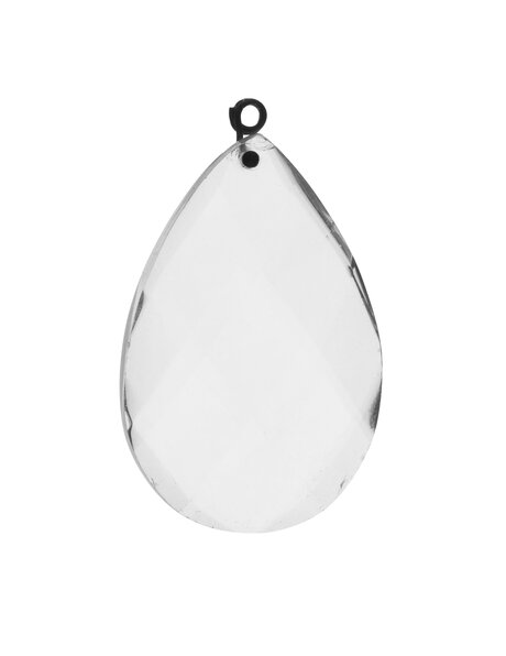 Luster parts, glass bead in drop shape