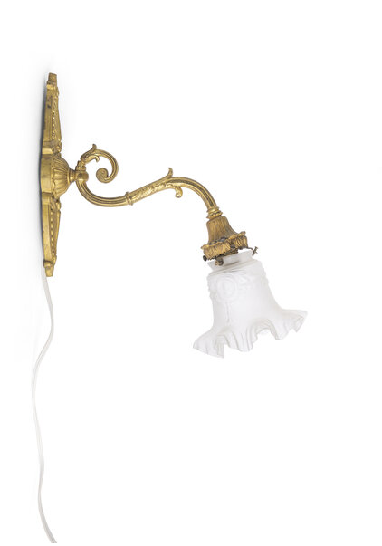 Antieke Wandlamp, Zwanenhals, Jaren 30