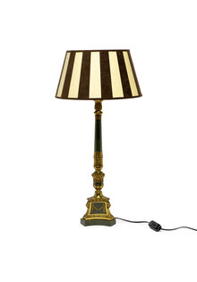 Schemerlamp, Gestreepte Kap, Jaren 50