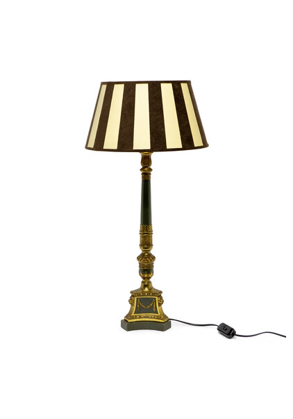 Schemerlamp, Gestreepte Kap, Jaren 50