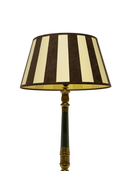 Schemerlamp met leeuwen op voet