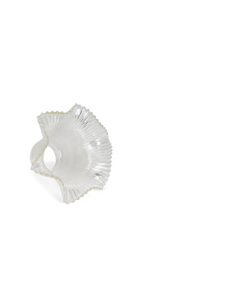 Lampenkap industrieel, geribbeld glas