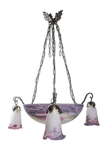 Muller Freres Klassieke Hanglamp Paars Glas