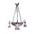 Muller Freres French hanging lamp, signed