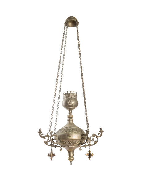 Messing hanglampje, waxine licht lampje