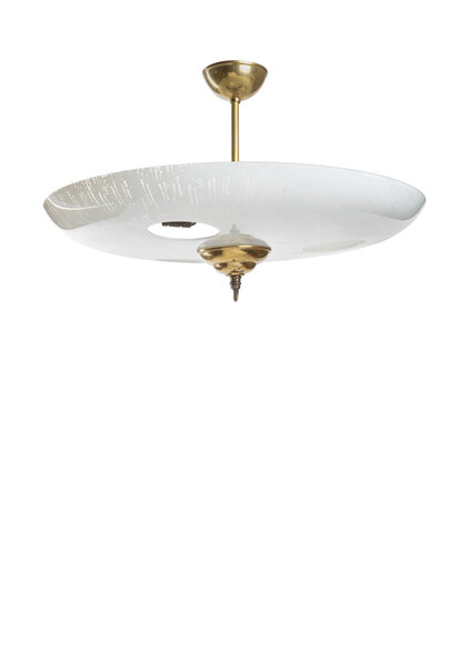 Speels Glazen Plafondlamp, 'Kijk Gaatje'