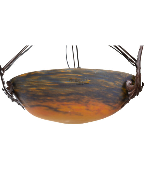 Franse hanglamp, gesigneerd, jaren 30