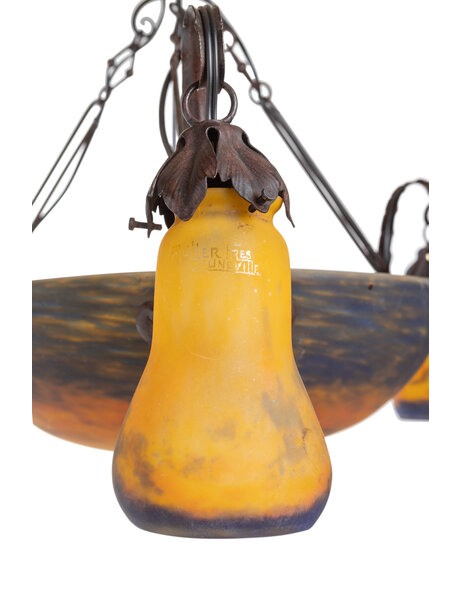 Franse hanglamp, gesigneerd, jaren 30