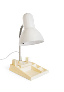 Vintage Desk Lamp with Pencil Tray