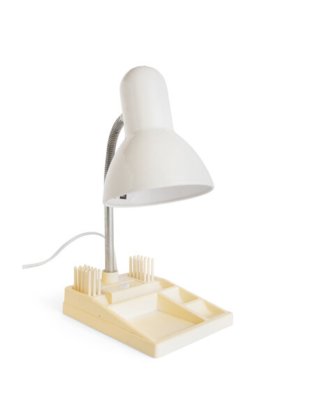 1960s desk lamp, with pen tray