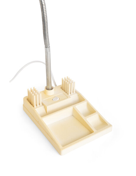 1960s desk lamp, with pen tray