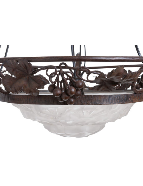 Art Deco hanglamp, matglas