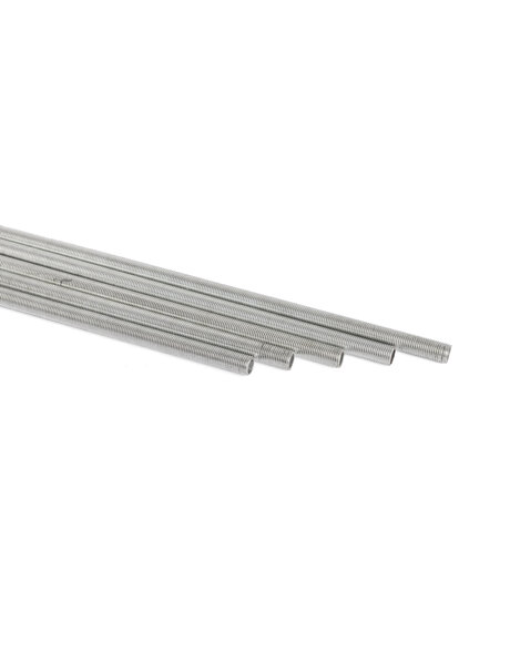 Threaded pipe, hollow, M10x1, 50 cm / 19.7 inch