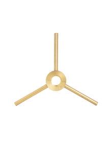 Lamp Glass Carrier, Brass for Glass Lampshade with 3 Holes