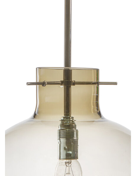 Support for Lamp Glass,  3 round legs, silver color