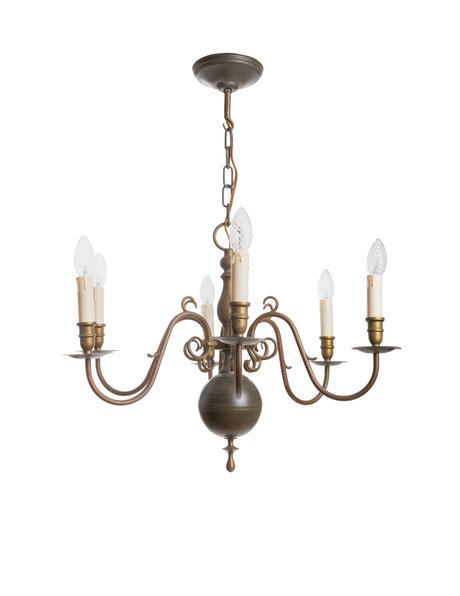 1940s chandelier, 6 arms