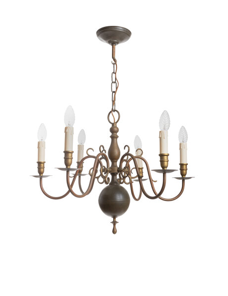 1940s chandelier, 6 arms