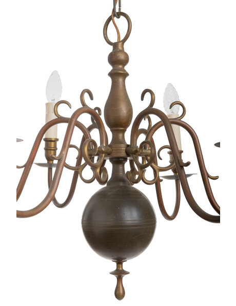 1940s chandelier, 6 arms