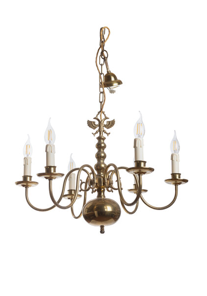 Goud Kleurige Bolkroon, Messing, Jaren 40