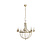 Chandelier, metal, modern, cream colored