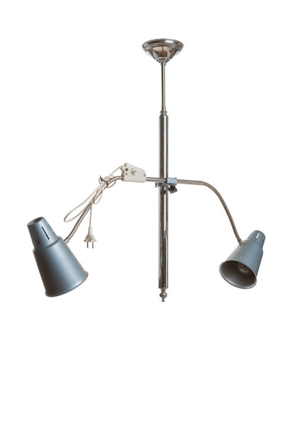 Vintage Hanglamp, met Twee Spots
