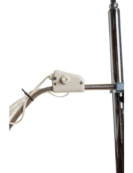 Vintage hanglamp, blauw-grijs metallic