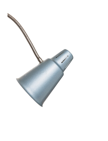 Vintage hanglamp, blauw-grijs metallic