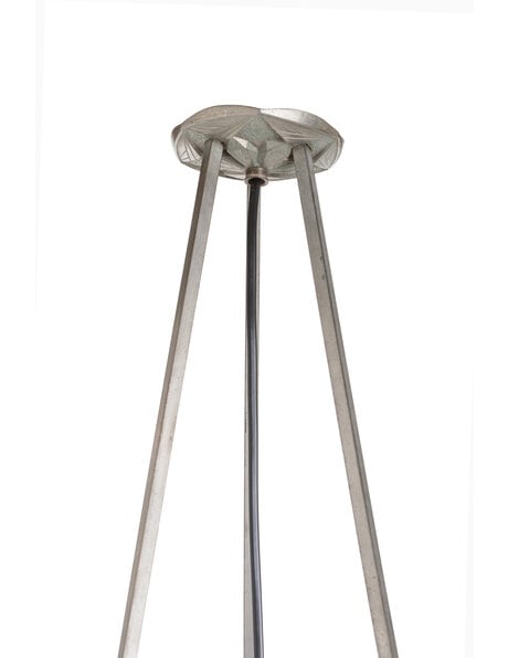 Art Deco hanging lamp, orange-brown marbled glass