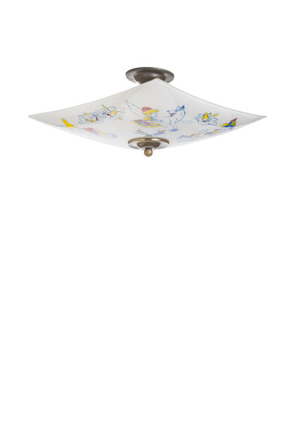 Vintage Kinderlamp, Sprookjes Bos