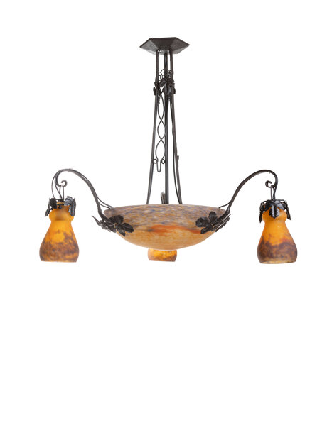 Croismare hanglamp, gesigneerd, jaren 30