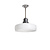 Sleek hanging lamp, white glass