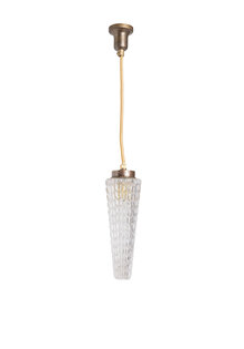 Clear Glass Vintage Hanging Lamp, Small Lamp