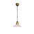 Very small hanging lamp, light pink glass on a cord