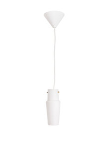 Vintage Hanging Lamp, Matte White Glass Shade